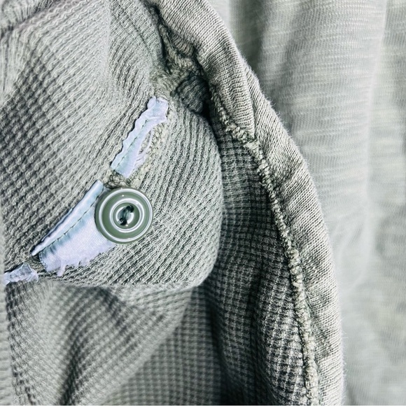 J.Crew Green Waffle-lined garment-dyed Harbor Shirt Large - Picture 7 of 8